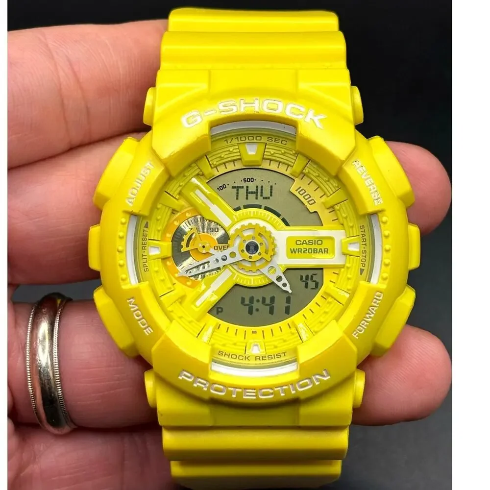 Casio G-Shock GA-110BC-9A Yellow Men's Analog Digital Watch